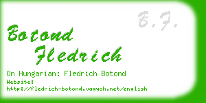 botond fledrich business card